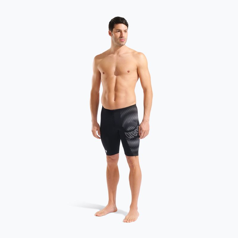 Férfi úszójammerek arena Distortion Swim Jammer black/white 2