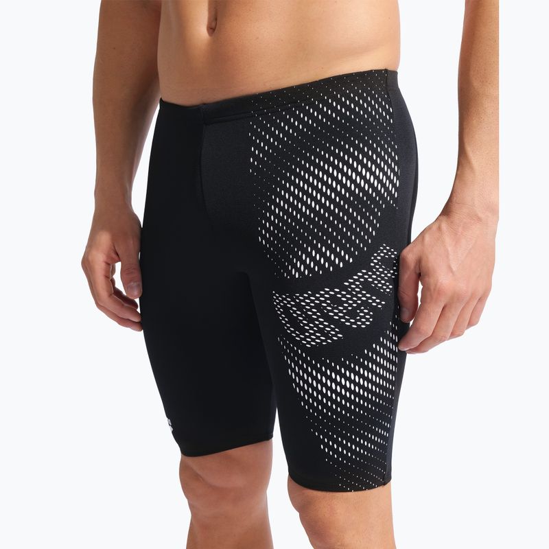 Férfi úszójammerek arena Distortion Swim Jammer black/white 4