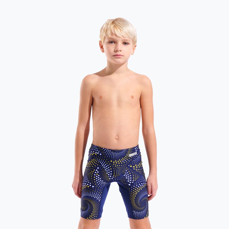 Gyerek jammer úszónadrág arena Fireflow Swim Jammer navy/team navy yellow 5