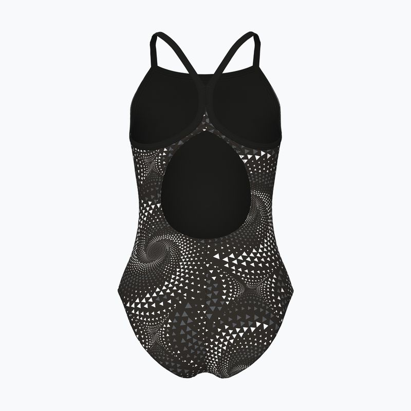 Gyerek egyrészes fürdőruha arena Fireflow Lightdrop Back black/team black 2