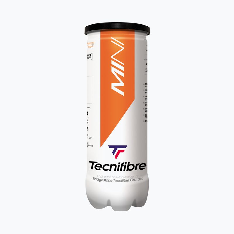 Tecnifibre Mini gyermek teniszlabdák 3 db narancssárga és sárga 63BALMT000