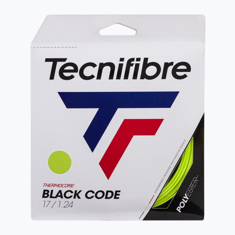 Tenisz húr Tecnifibre Fekete kód sárga 04GBL124XV