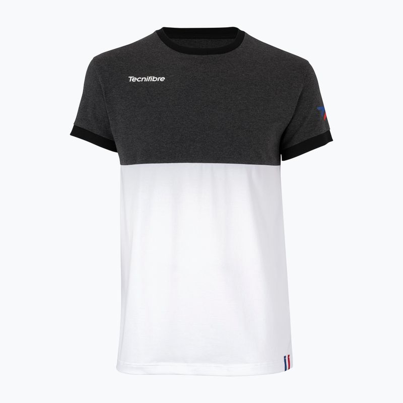 Tecnifibre F1 Stretch férfi teniszpóló fekete-fehér 22F1ST
