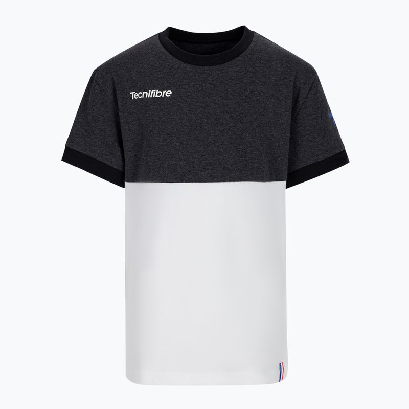 Tecnifibre Stretch fehér-fekete gyermek teniszpóló 22F1ST F1