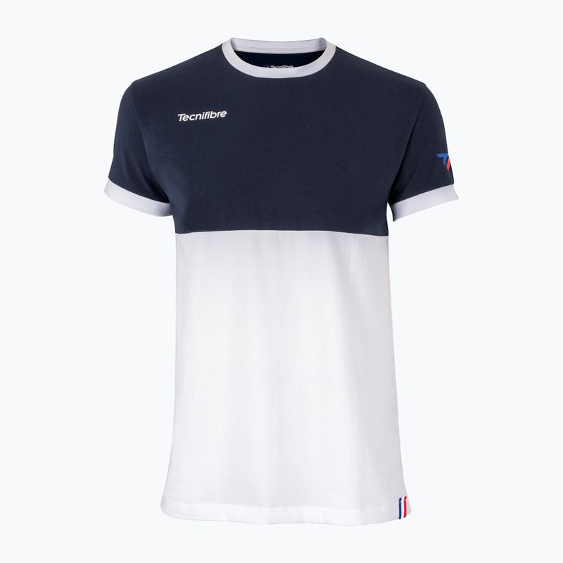 Tecnifibre F1 Stretch férfi teniszpóló tengerészkék-fehér 22F1ST