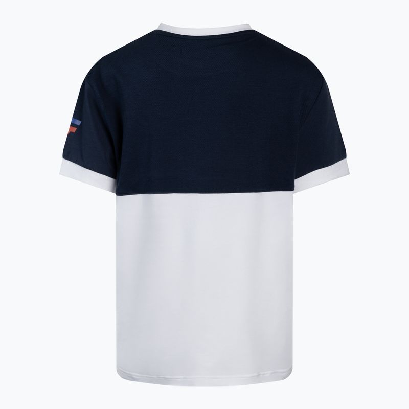 Tecnifibre Stretch fehér és kék gyermek teniszpóló 22F1ST F1 2