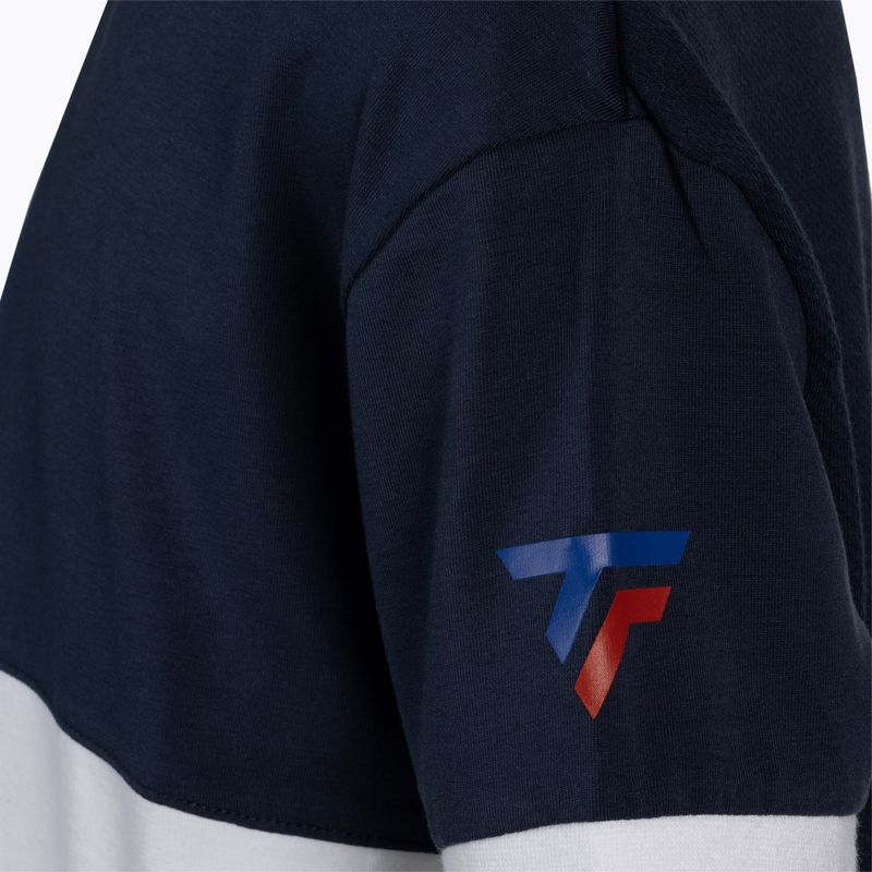 Tecnifibre Stretch fehér és kék gyermek teniszpóló 22F1ST F1 4