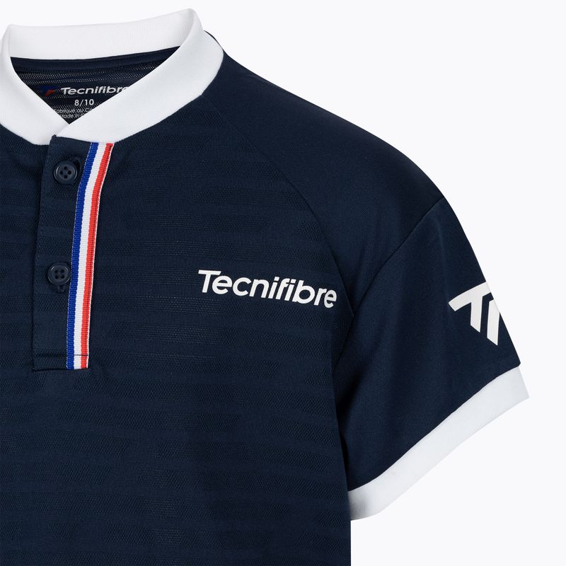Gyermek tenisz póló Tecnifibre Polo kék 22F3PO F3 3