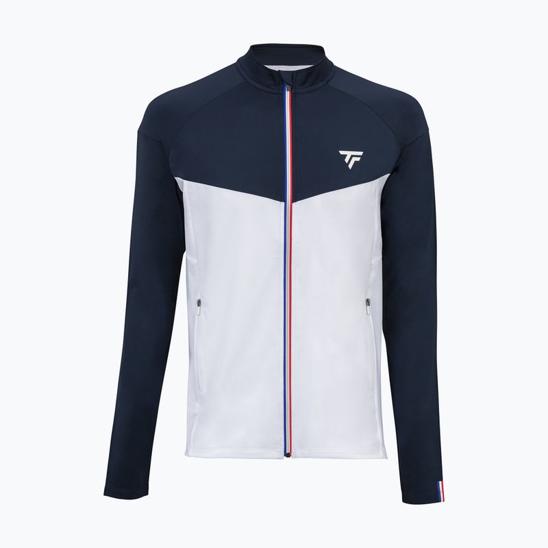 Férfi tenisz pulóver Tecnifibre Tech fehér 21TECHJAC 21TECHJAC