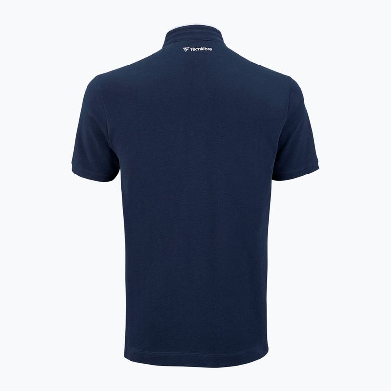 Férfi teniszpóló Tecnifibre Polo Pique navy blue 25POPIQ224 3