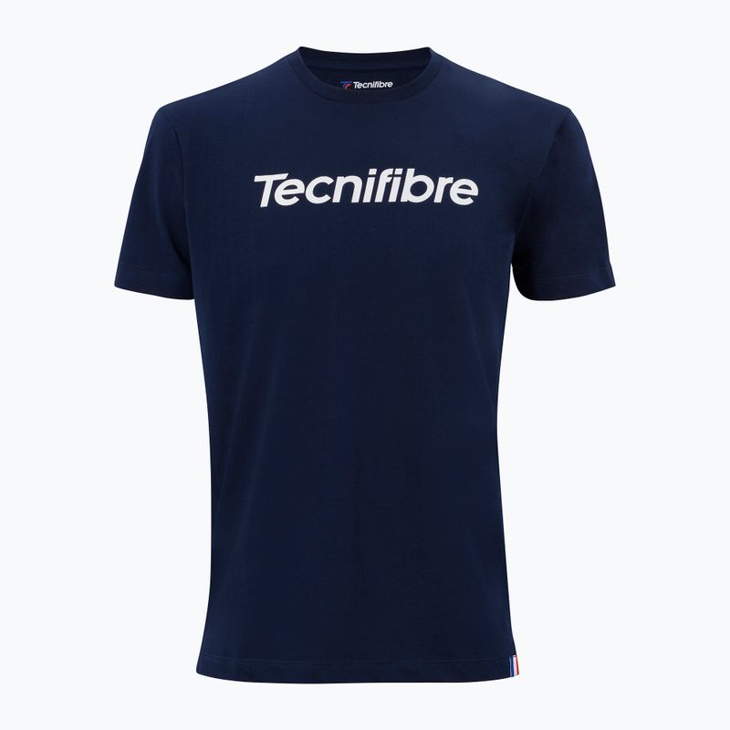 Gyermek tenisz póló Tecnifibre Team Cotton Tee marine