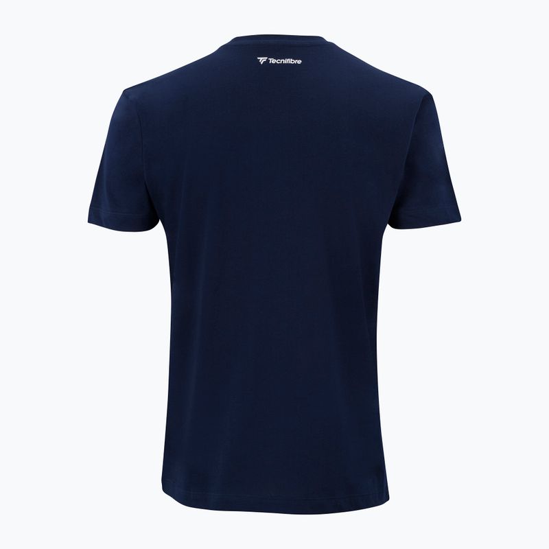 Gyermek tenisz póló Tecnifibre Team Cotton Tee marine 2