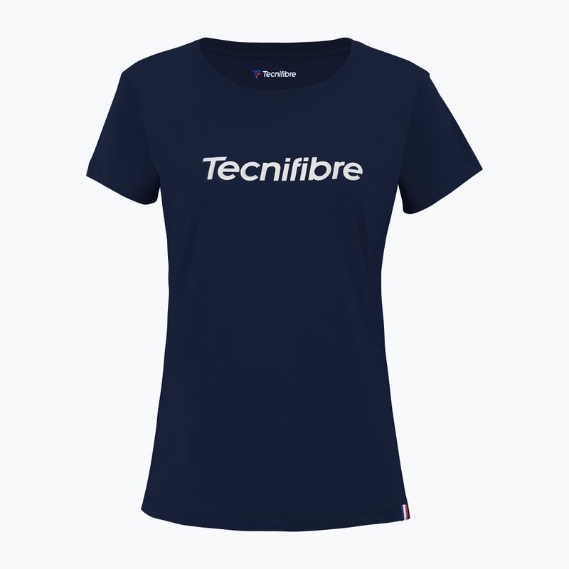 Női teniszpóló Tecnifibre Team Cotton Tee sötétkék 22WCOTEM34 2