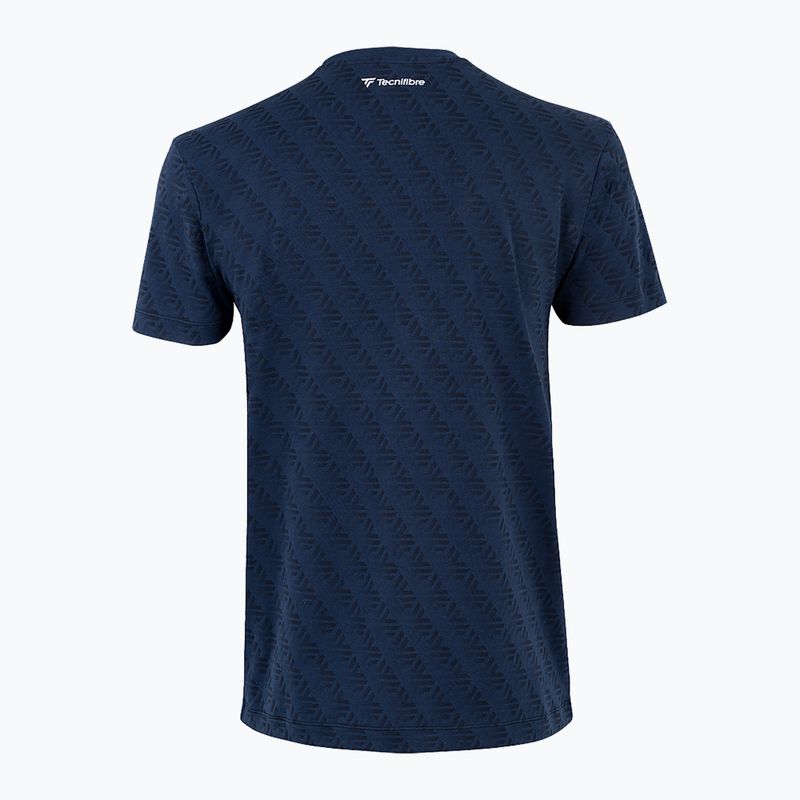 Férfi teniszpóló Tecnifibre Graphic Tee Stretch navy 4