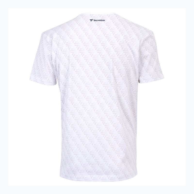 Férfi teniszpóló Tecnifibre Graphic Tee Stretch white 4