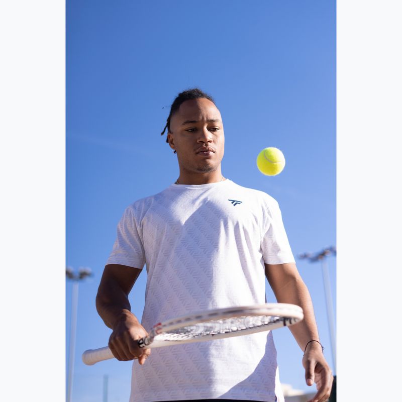 Férfi teniszpóló Tecnifibre Graphic Tee Stretch white 7