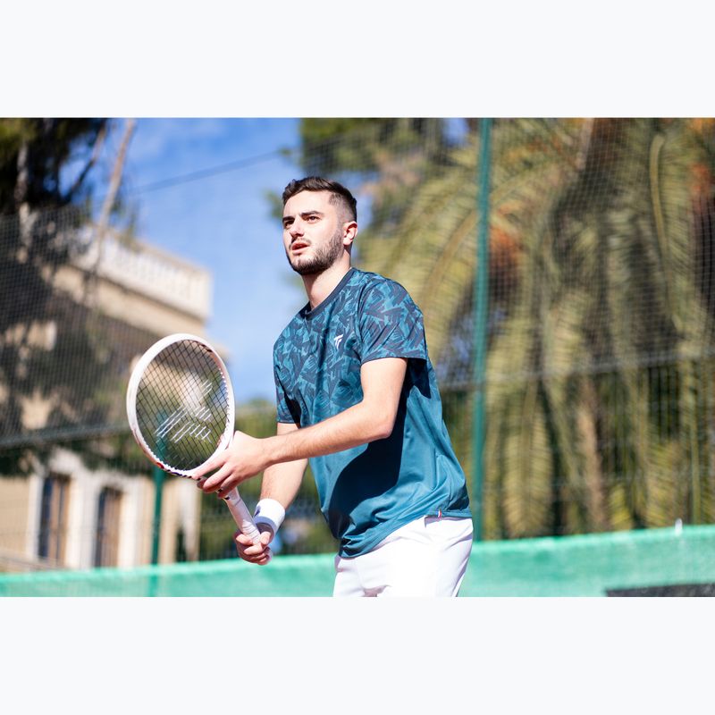 Férfi teniszpóló Tecnifibre X-Loop Tee teal teal 8