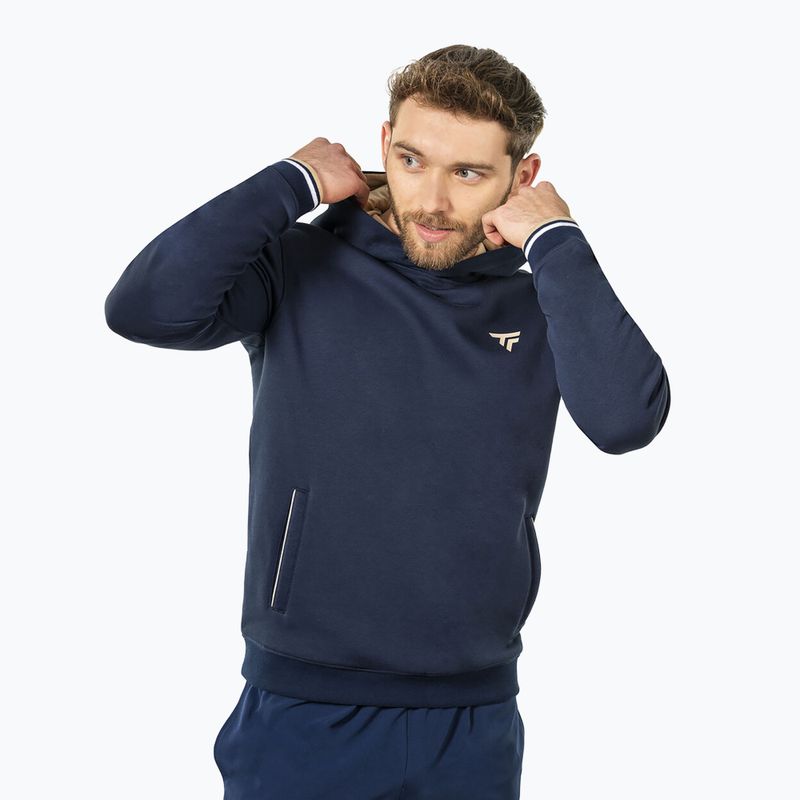 Kapucnis pulóver Tecnifibre Fleece Hoodie navy 3