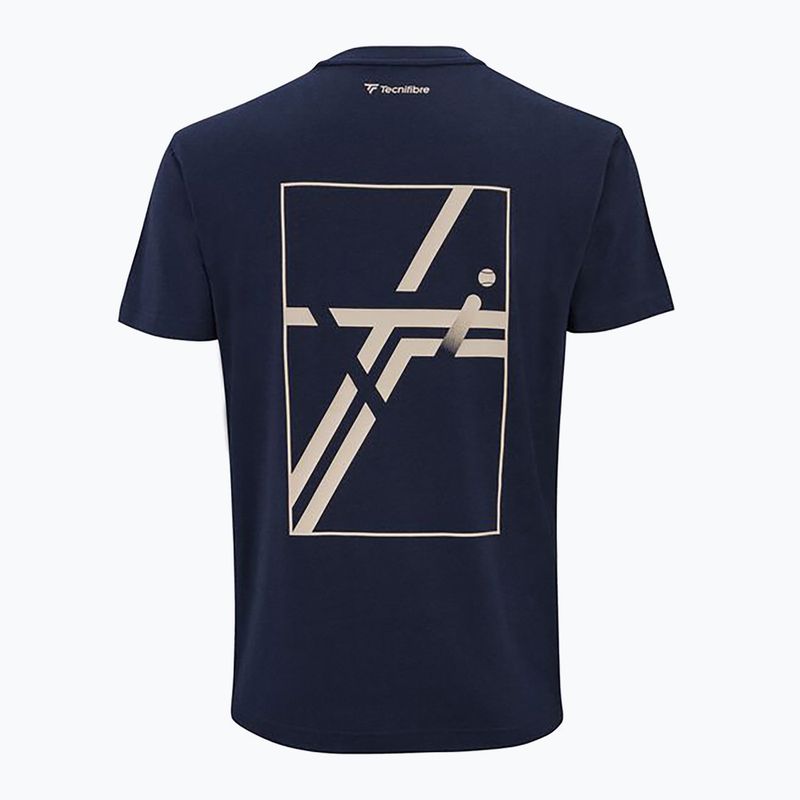 Férfi póló Tecnifibre Graphic Tee navy 5