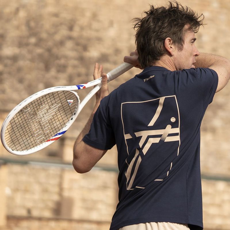 Férfi póló Tecnifibre Graphic Tee navy 6
