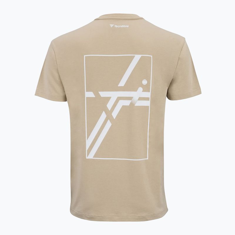 Férfi póló Tecnifibre Graphic Tee sand 5