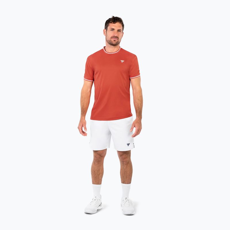 Férfi teniszpóló Tecnifibre Team Tech terracotta 2