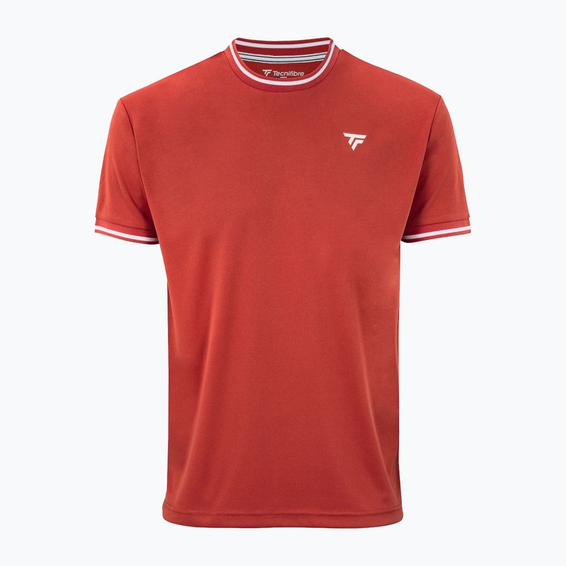 Férfi teniszpóló Tecnifibre Team Tech terracotta 4