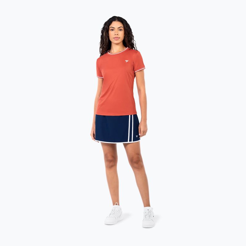 Női teniszpóló Tecnifibre Team Tech terracotta 2