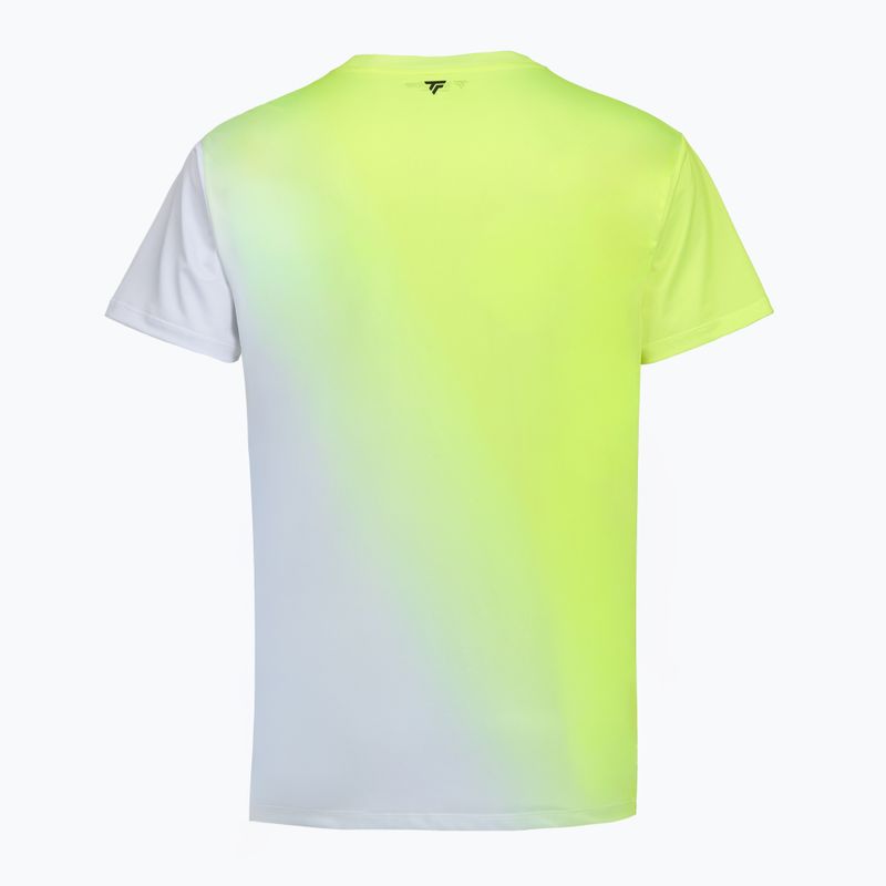 Férfi teniszpóló Tecnifibre X-Loop Tee white/yellow 5