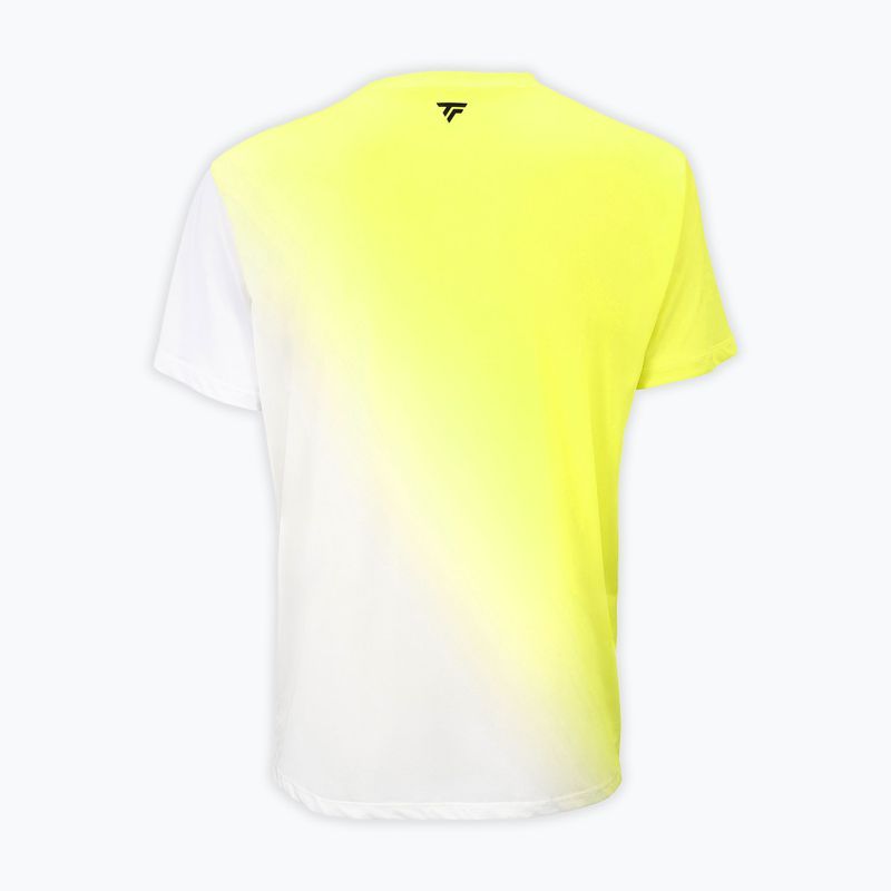 Férfi teniszpóló Tecnifibre X-Loop Tee white/yellow 5