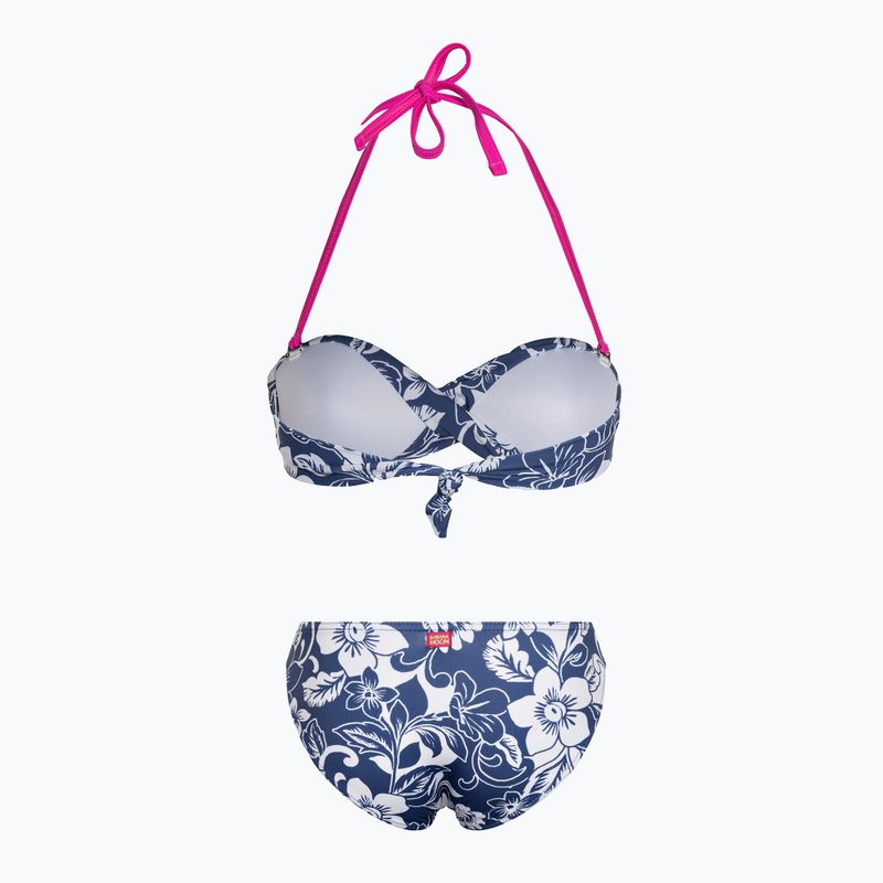Kétrészes női fürdőruha Banana Moon Boroduca Oceaneye indigo 2