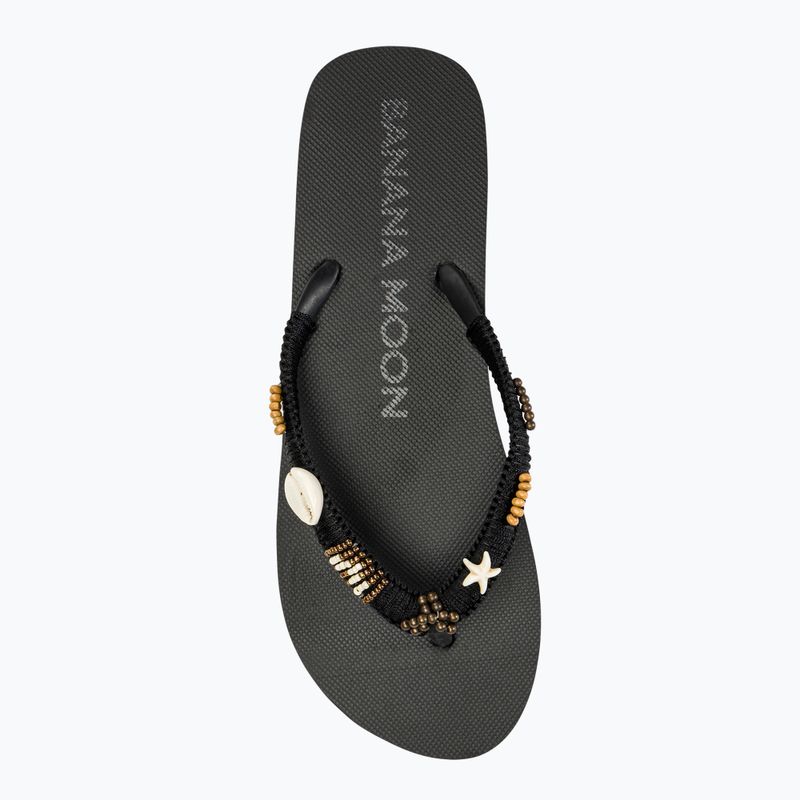 Banana Moon Luceros Tahuata noir Damsie flip flopszok 5