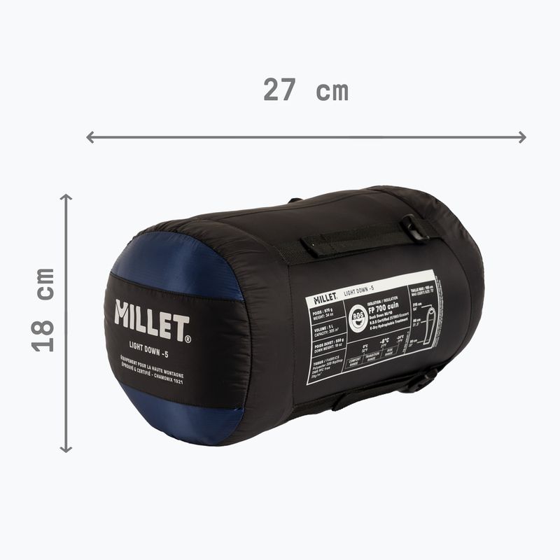 Hálózsák Millet Light Down -5° navy blue 5