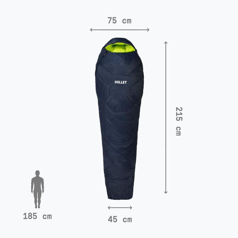 Millet Baikal 1100 Regular saphir hálózsák 4