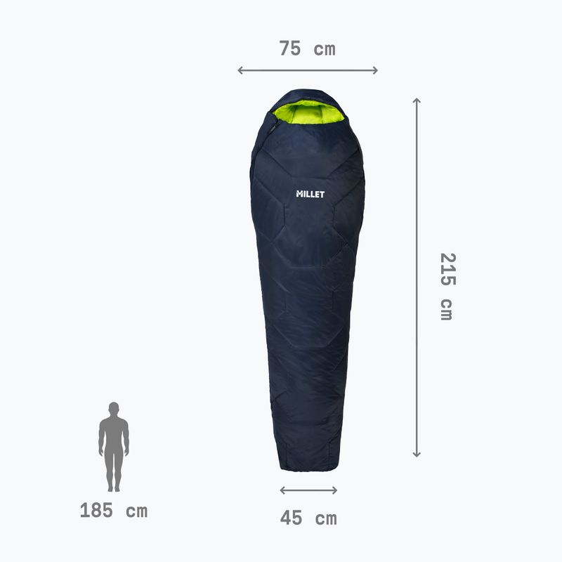 Millet Baikal 1100 Regular saphir hálózsák 4