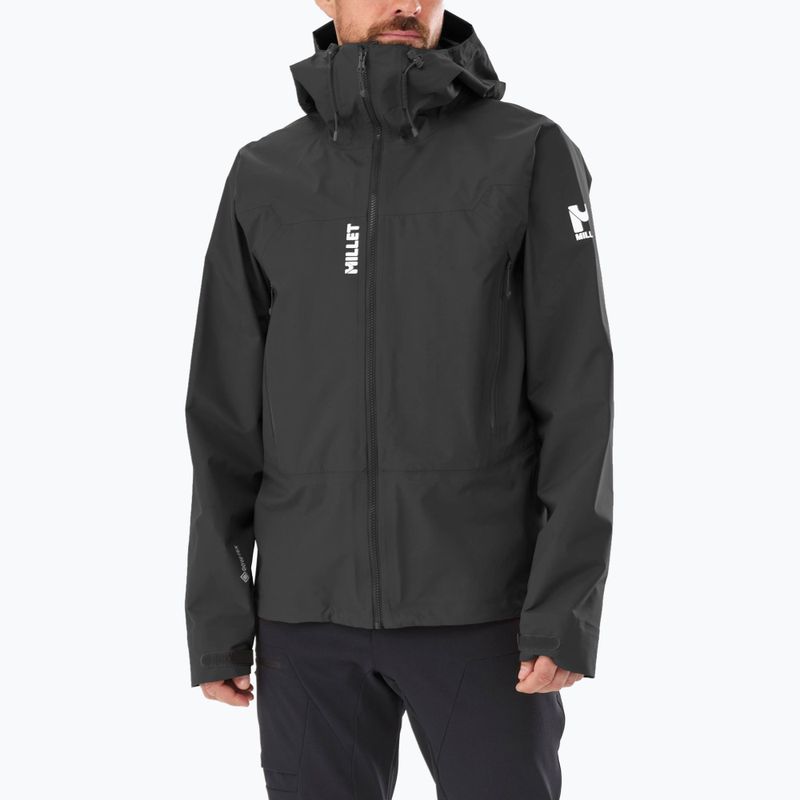Férfi esőkabát Millet Kamet Light GTX noir/ noir