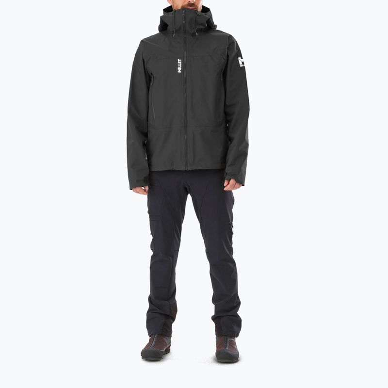 Férfi esőkabát Millet Kamet Light GTX noir/ noir 2