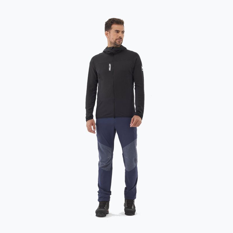 Férfi pulóver Millet Fusion Grid Hoodie black/noir 2