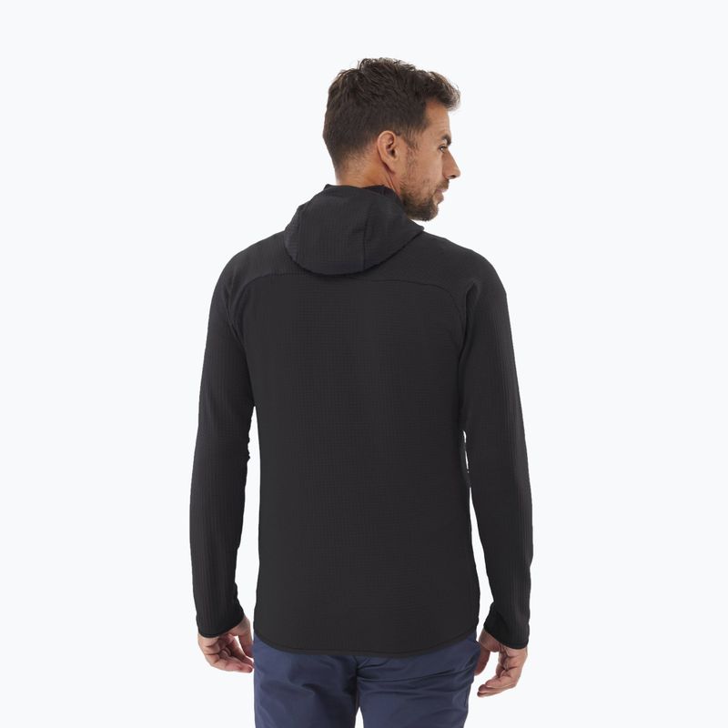 Férfi pulóver Millet Fusion Grid Hoodie black/noir 3