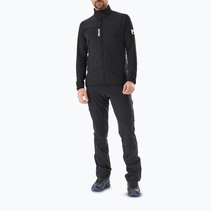 Férfi pulóver Millet Fusion Grid black/noir 2