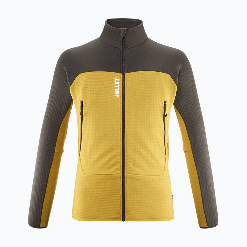 Férfi pulóver Millet Fusion Grid safran/deep jungle 5