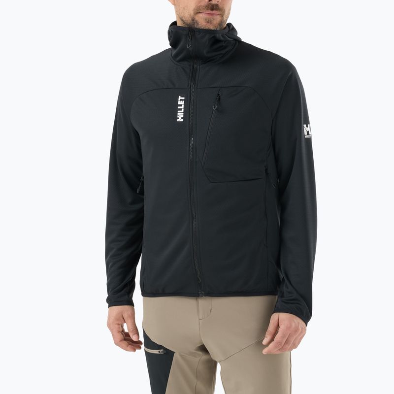 Férfi trekking pulóver Millet Lokka Hoodie III black