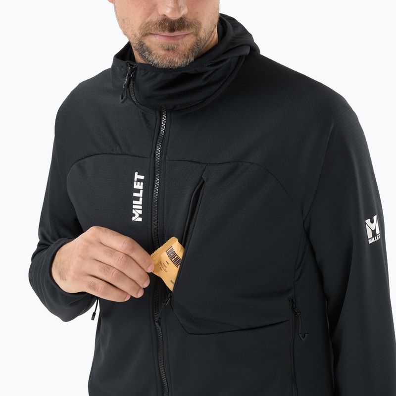 Férfi trekking pulóver Millet Lokka Hoodie III black 5