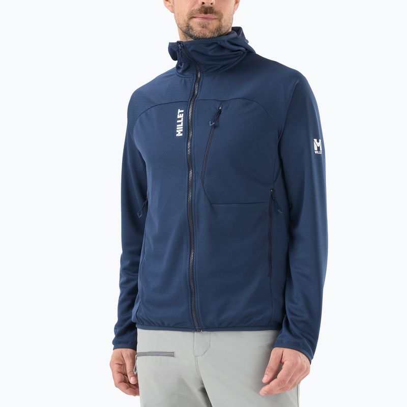 Férfi trekking pulóver Millet Lokka Hoodie III sapphire