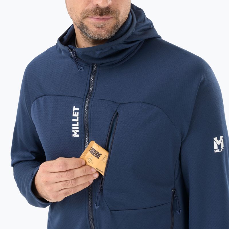Férfi trekking pulóver Millet Lokka Hoodie III sapphire 5