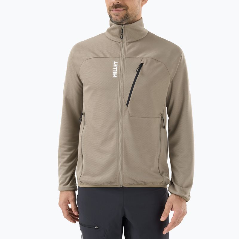 Férfi trekking pulóver Millet Lokka JKT III dorite