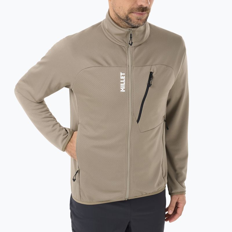 Férfi trekking pulóver Millet Lokka JKT III dorite 4