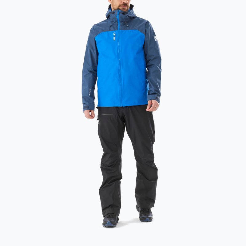 Férfi esőkabát Millet Seneca GTX 2L ikon kék/sötét denim 2