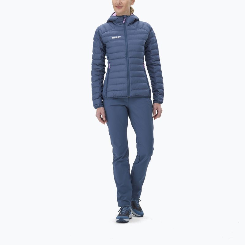 Női bélelt kabát Millet Fitz Roy Warm Hoodie dark denim 2