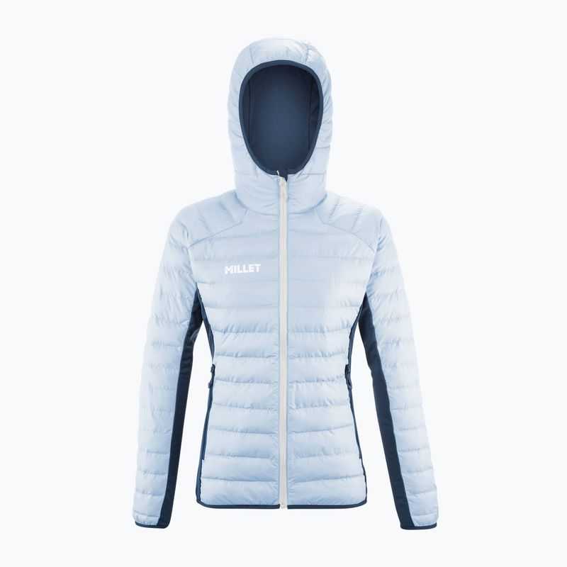 Női bélelt kabát Millet Fitz Roy Warm Hoodie iceberg/ dark denim